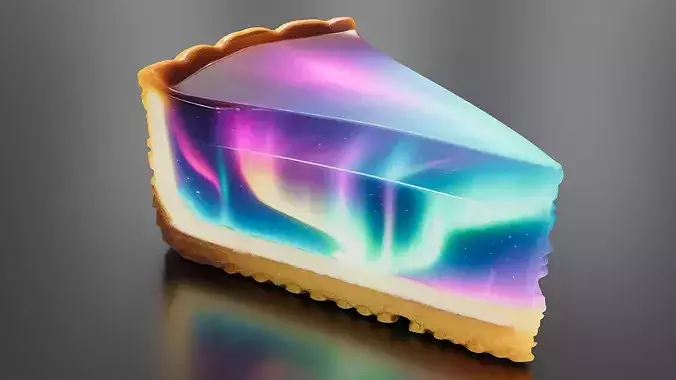 Northern Lights Cheesecake 02 3D print model 5