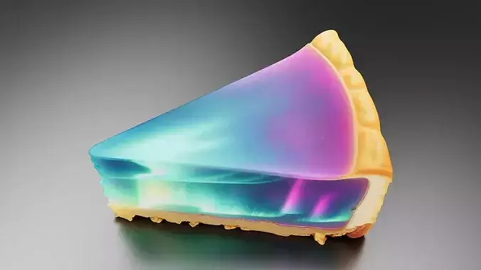 Northern Lights Cheesecake 03 3D print model 2