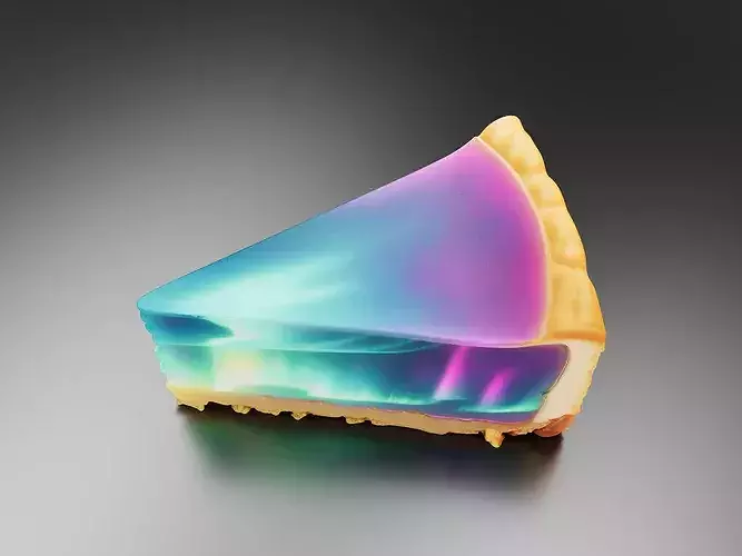 Northern Lights Cheesecake 03 3D print model