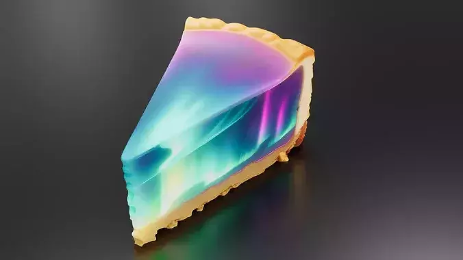 Northern Lights Cheesecake 03 3D print model 3
