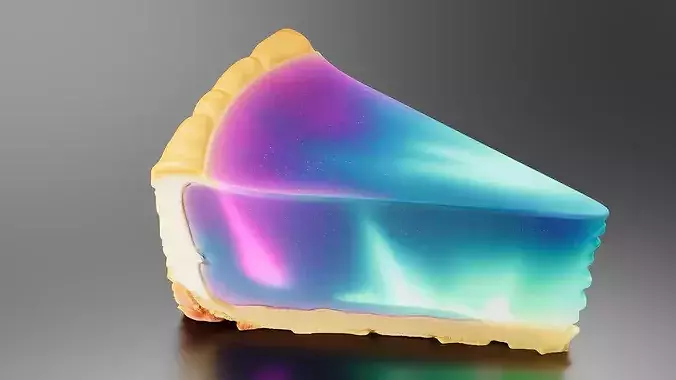 Northern Lights Cheesecake 03 3D print model 4