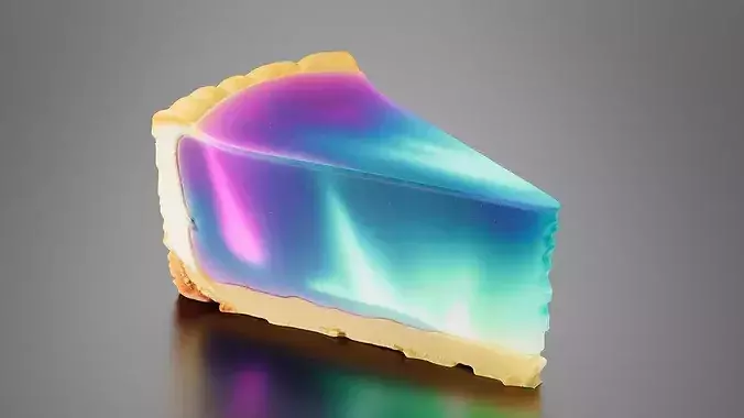 Northern Lights Cheesecake 03 3D print model 5
