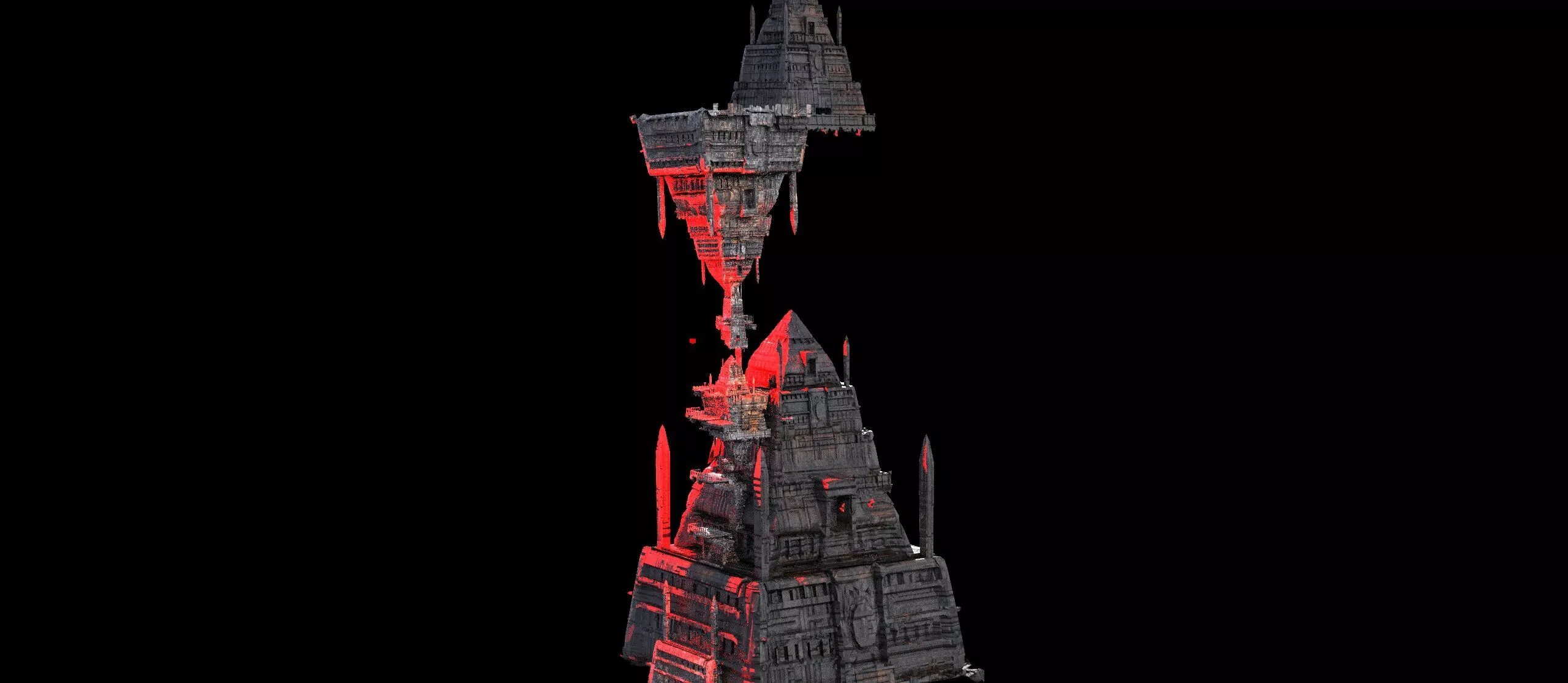 Dr strange inspired gravity chamber towers 3 3D model