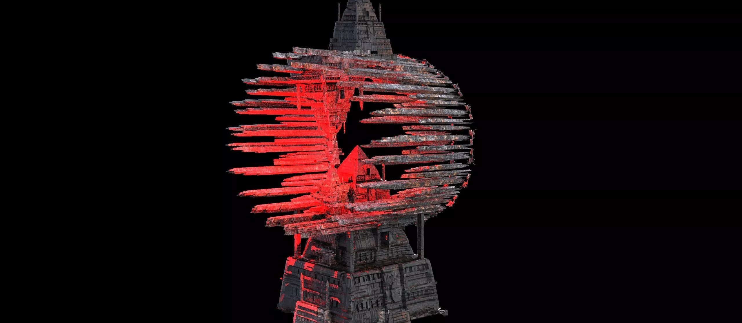 Dr strange inspired gravity chamber towers 3 3D model