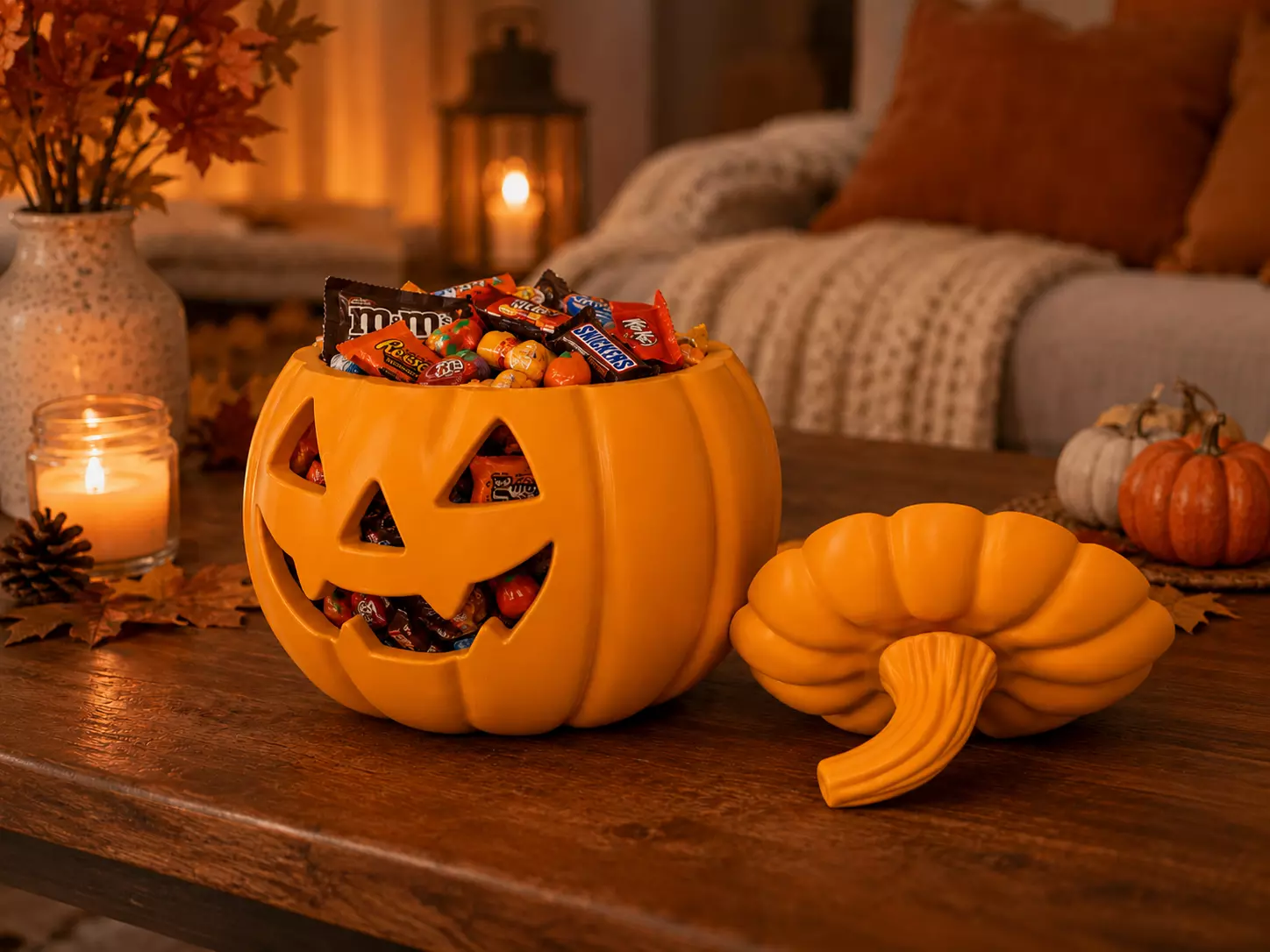 JACK O LANTERN CANDY BOWL - HALLOWEEN PUMPKIN CONTAINER 3D print model