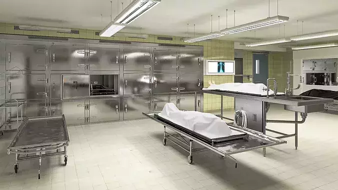 Mortuary Interior 3D model