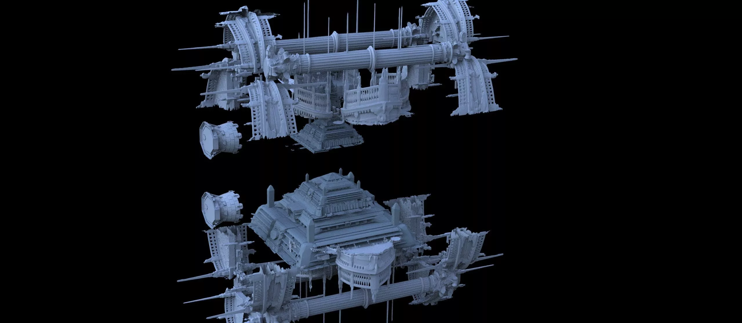Dr strange inspired gravity chamber Training temple version 6 3D model