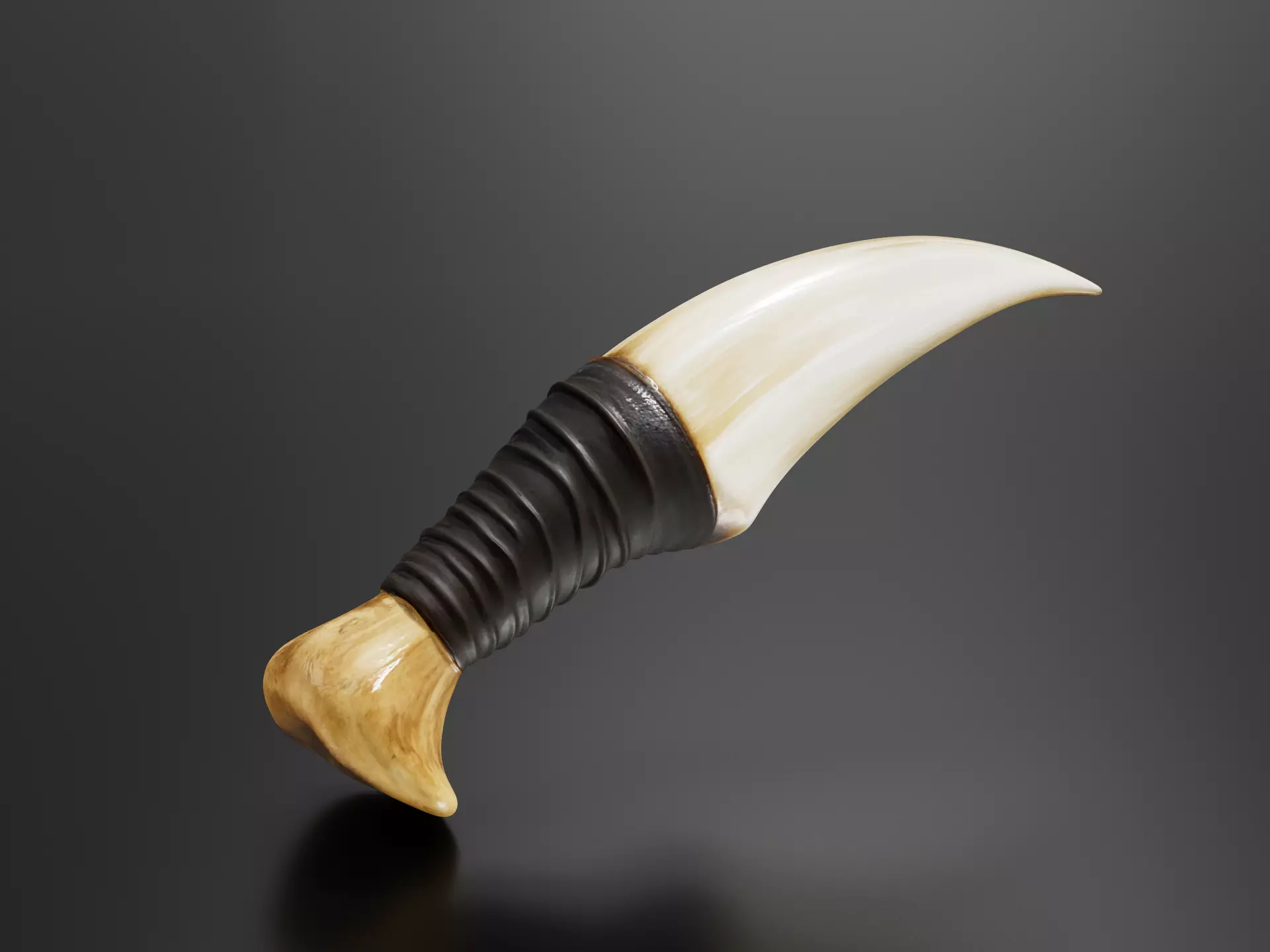 Old ivory dagger 3D print model