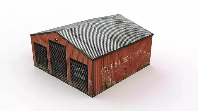 Agricultural Storage Shed with Roller Doors