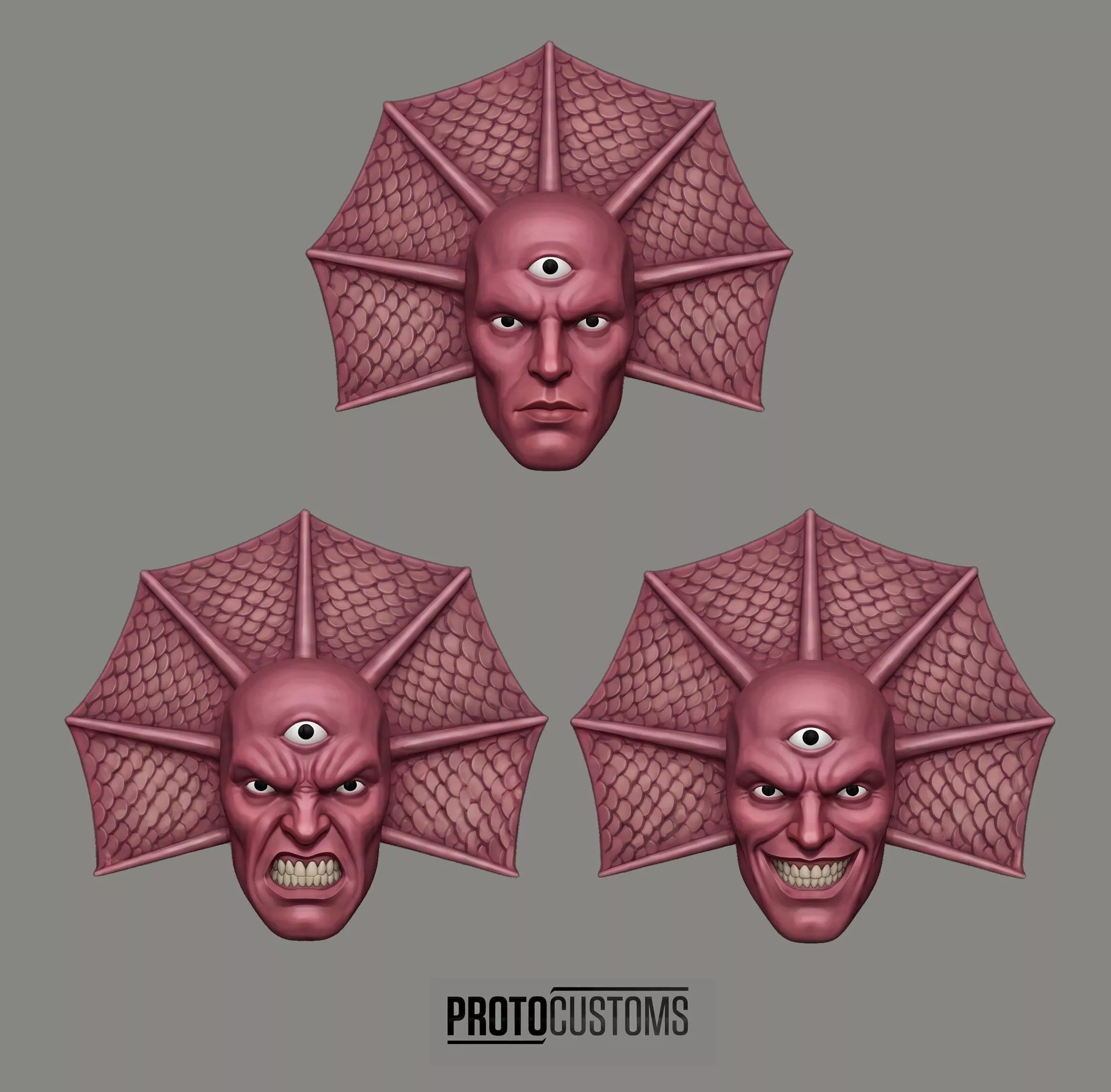DC DESPERO CLASSIC JUSTICE LEAGUE HEADSCULTP 3-PACK EXPRESSIONS 3D print model