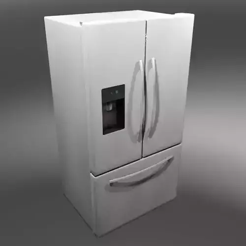 Refrigerator French Door 3D model