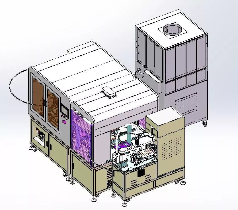 Automatic Gravure Surface Grinding and Cleaning Machine 3D model