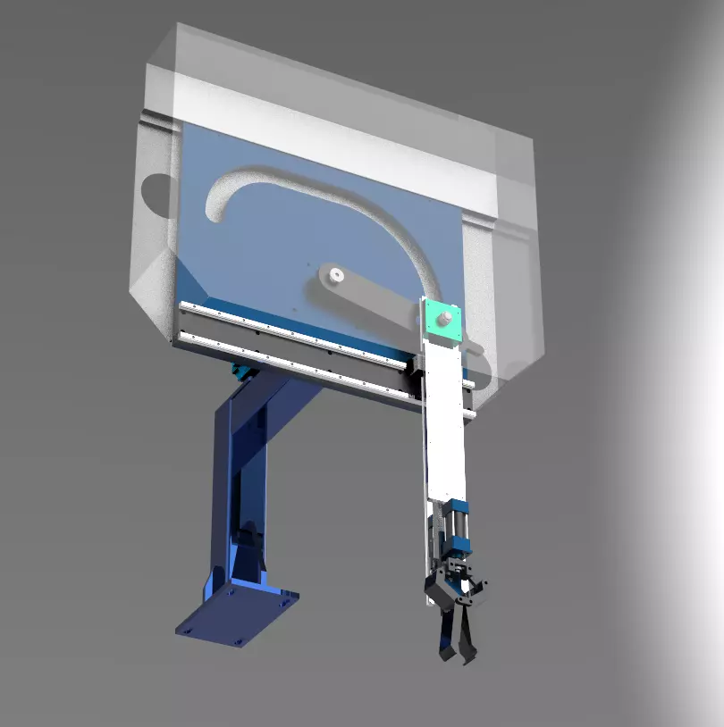 Heavy Duty Servo Swing Arm Pick and Place System 3D model