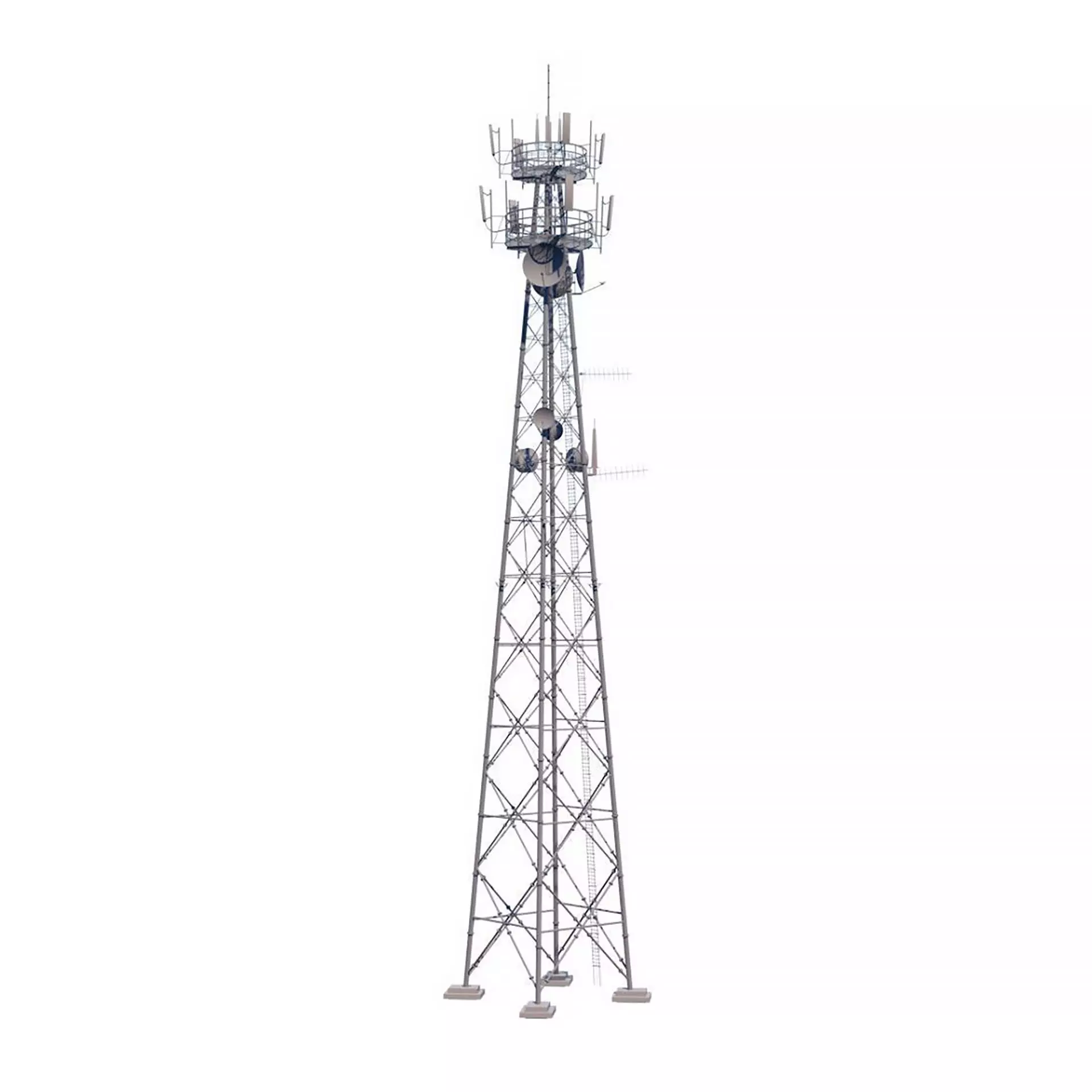 Telecom Tower 3D model_0