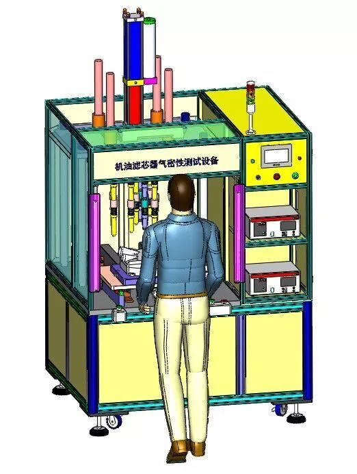 Air Tightness Leak Detection Testing Machine 3D CAD Model 3D model