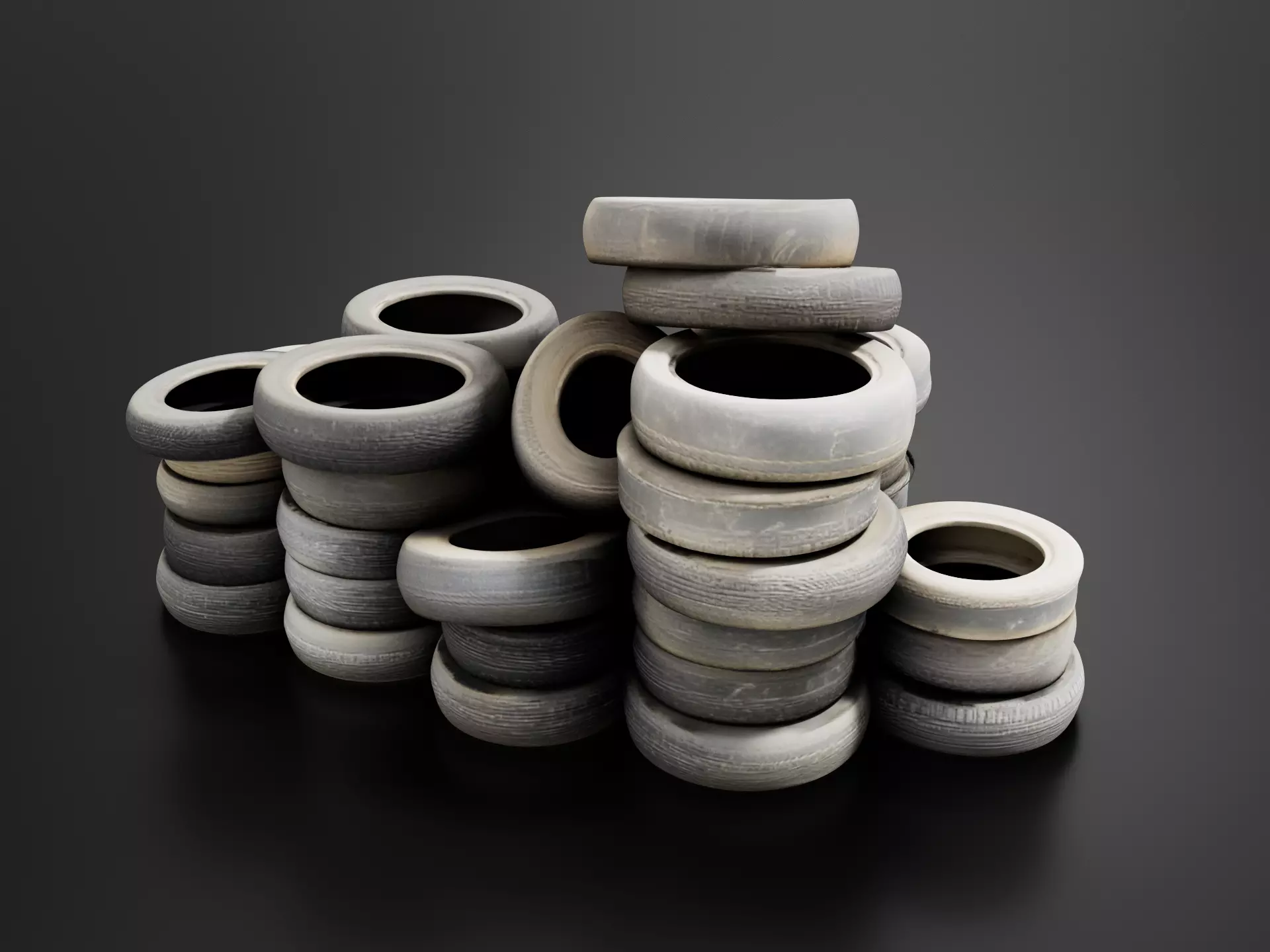Old tires 01 3D print model