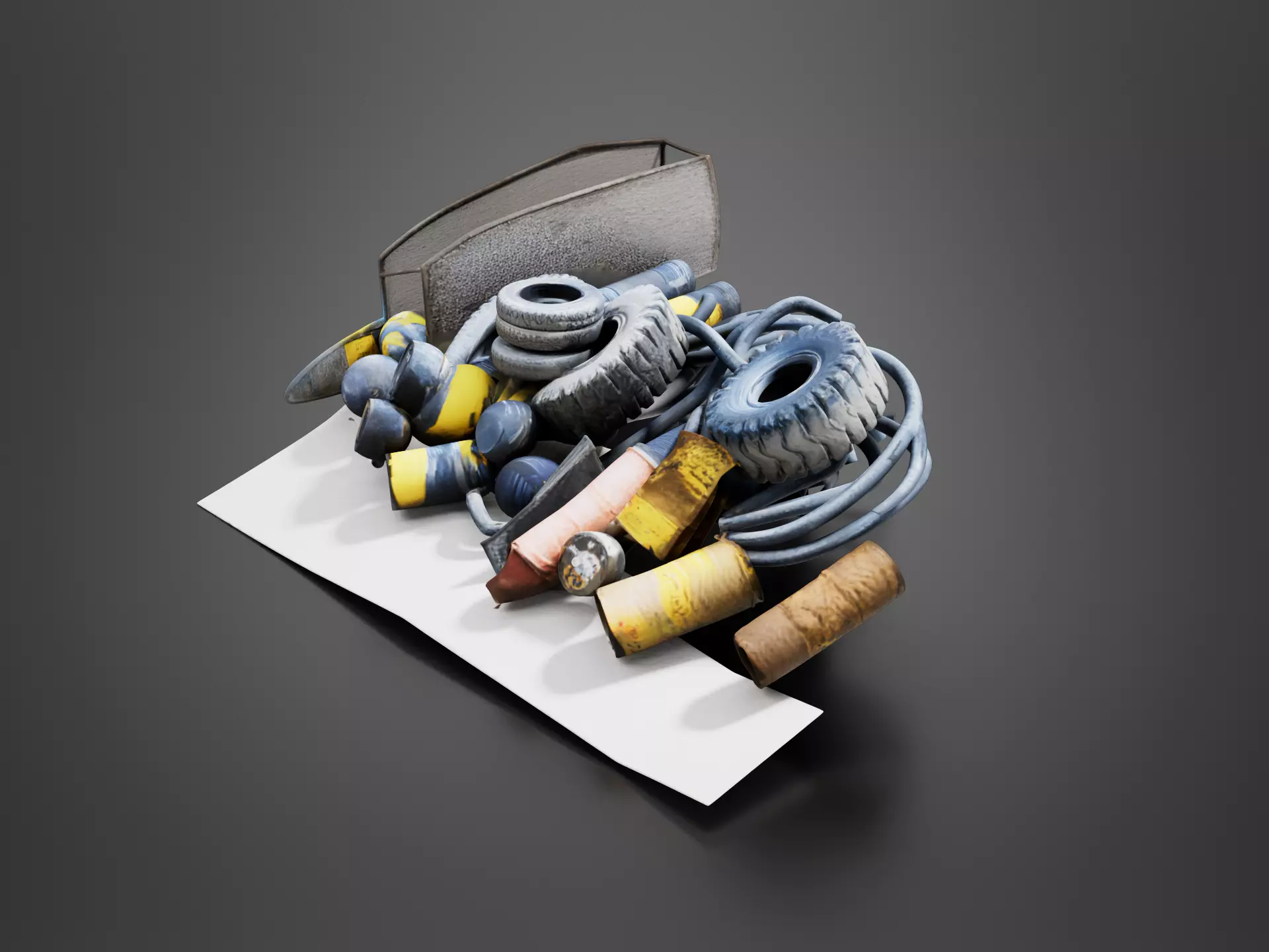 Old tires 03 3D print model