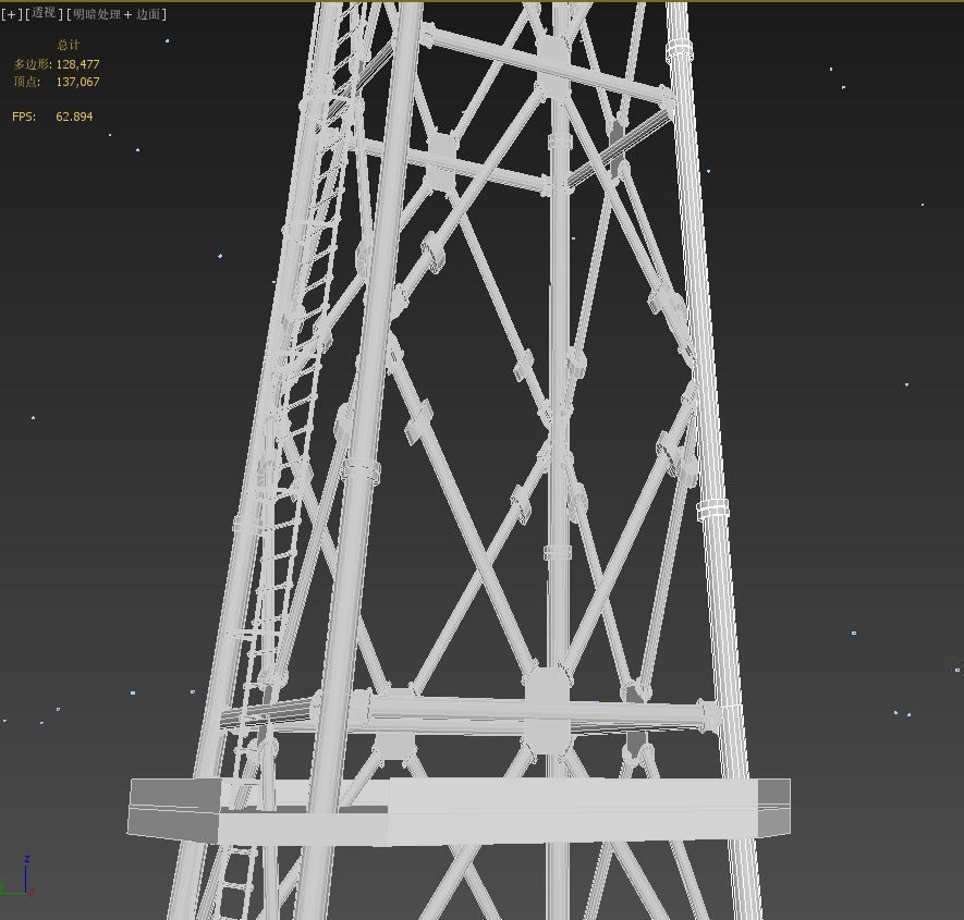 TV tower 3D model_4