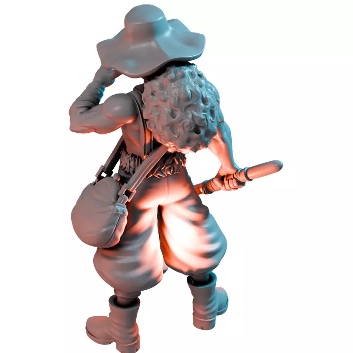 Usopp One Piece II - Heroic Scale Miniature 3D print model