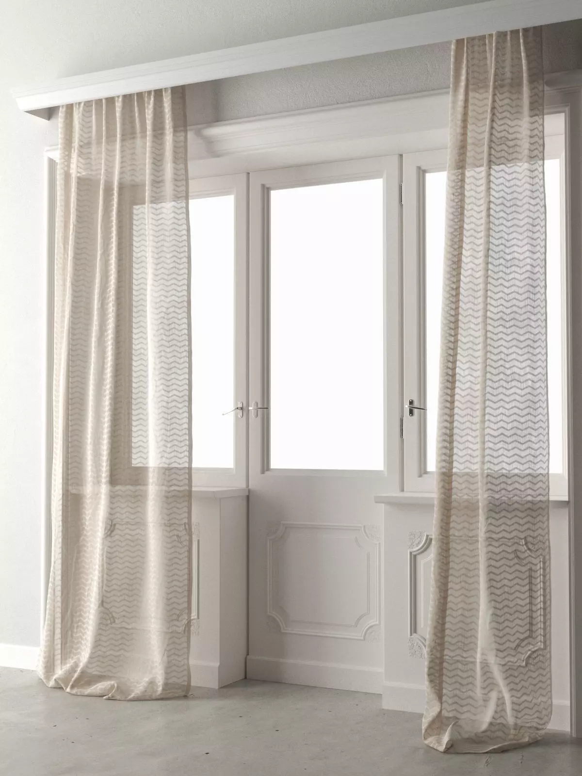 Curtain 008 3D model_0