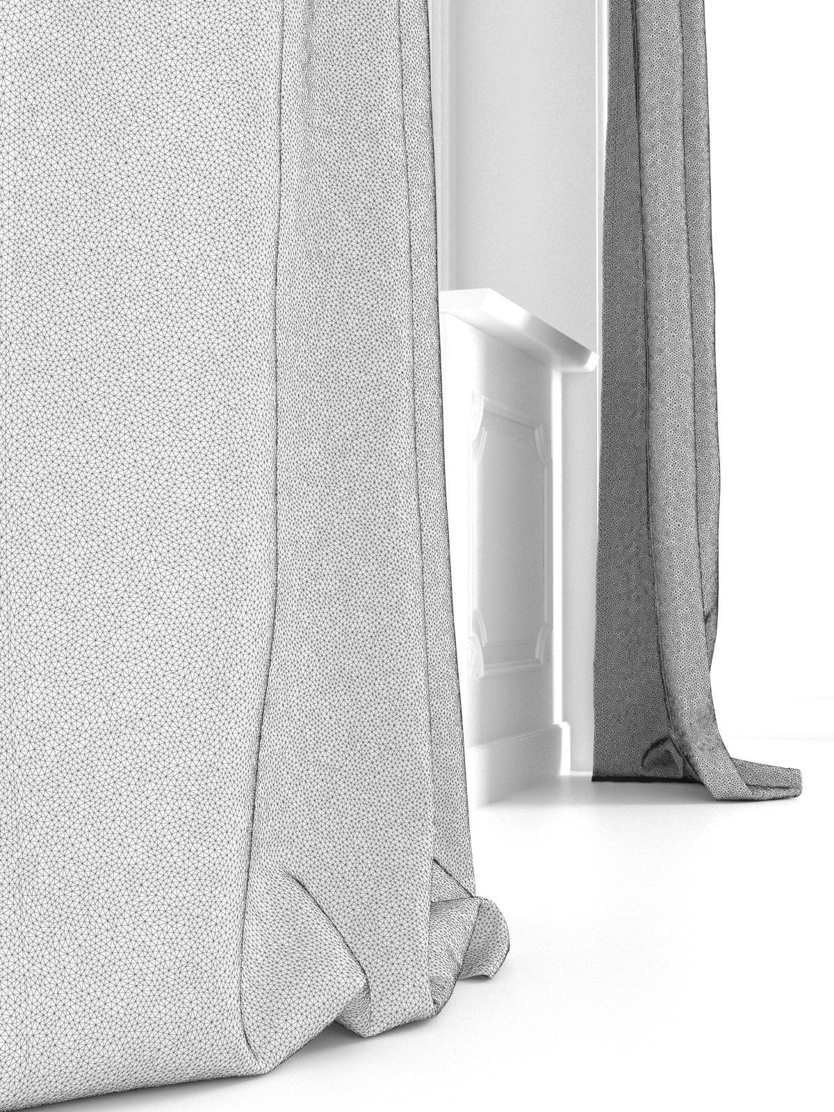 Curtain 008 3D model_4