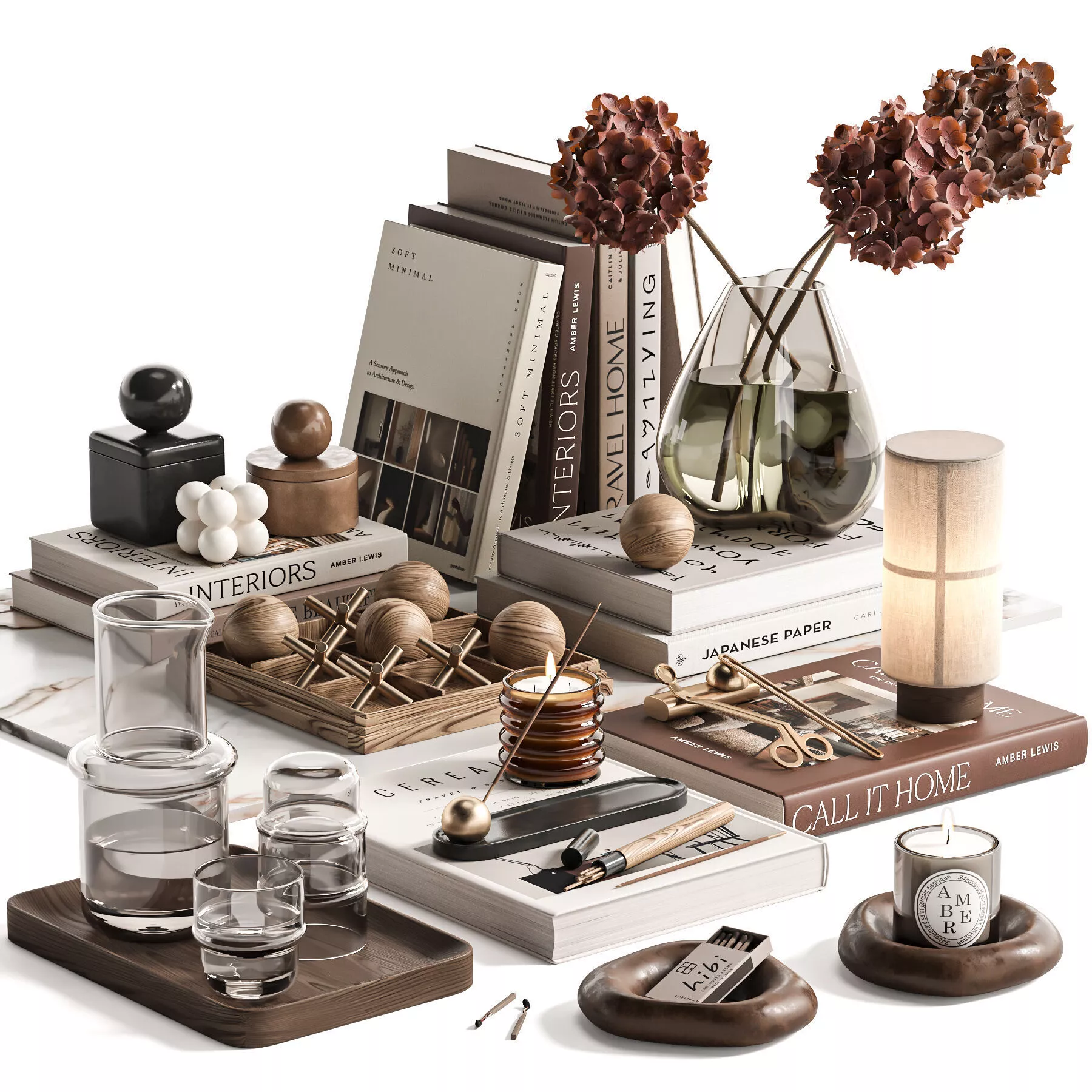 Tabletop Vintage Decor Set29 3D model