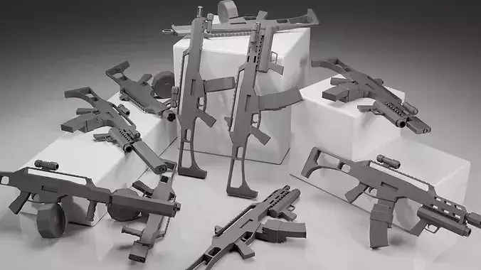 Stylized HK g36- 20 Variations Game Ready