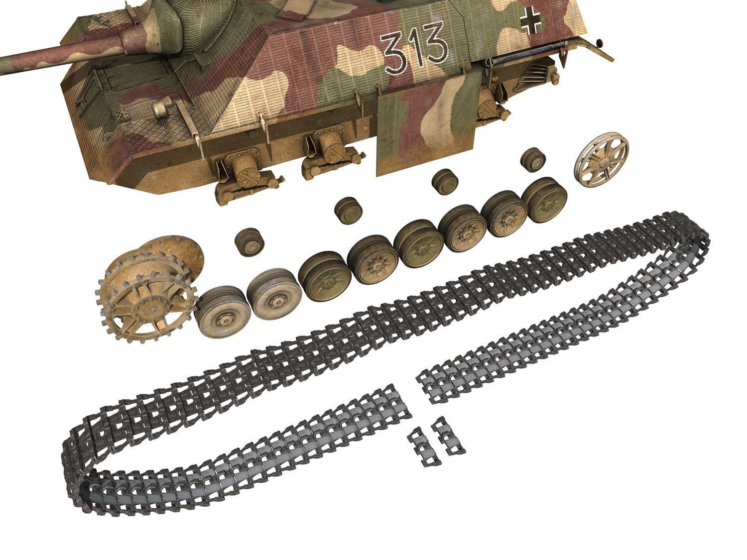 Jagdpanzer IV L70V - Late Production 3D model_9