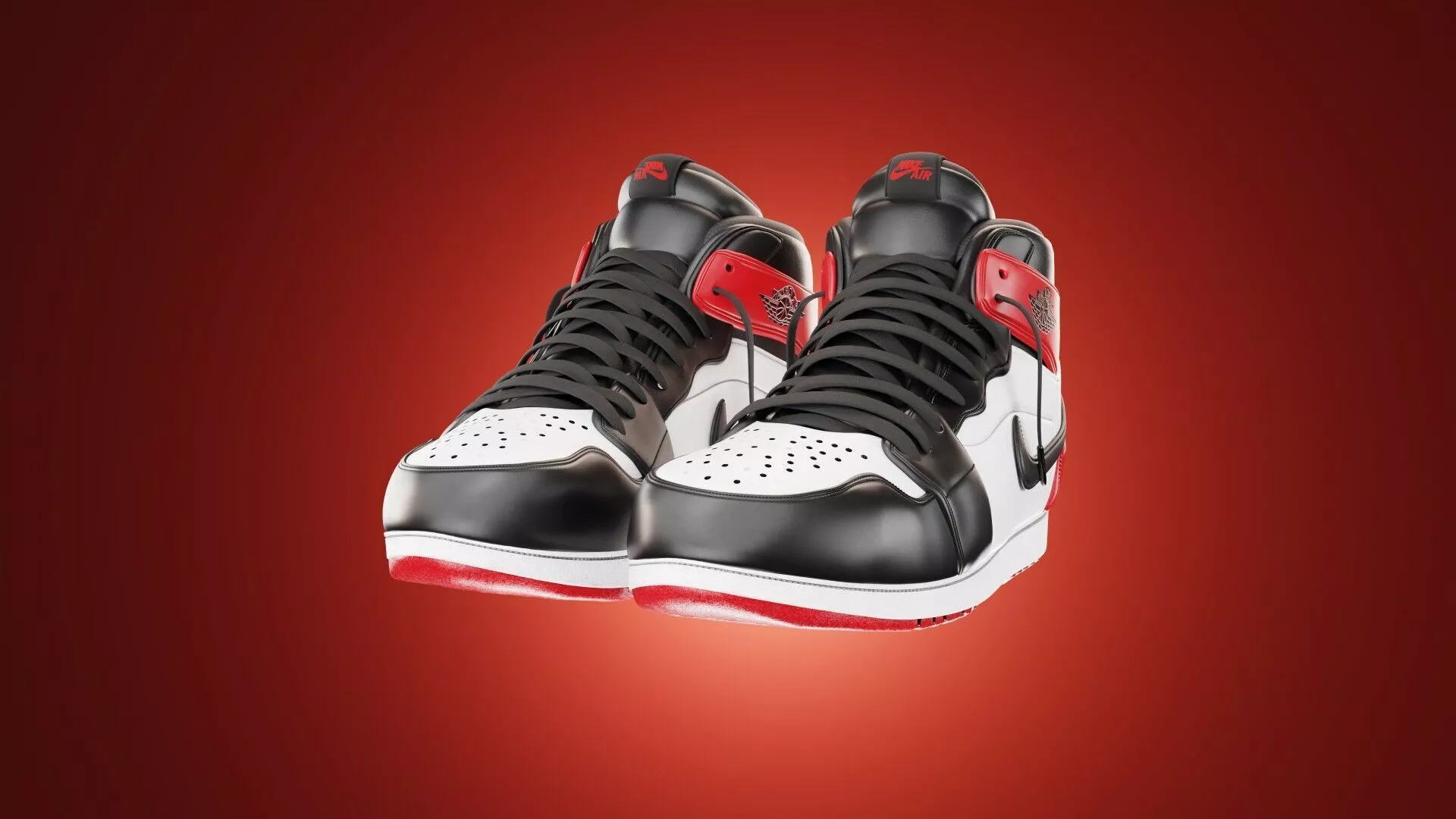 Air Jordan Retro High PBR 3D model Low-poly 3D model