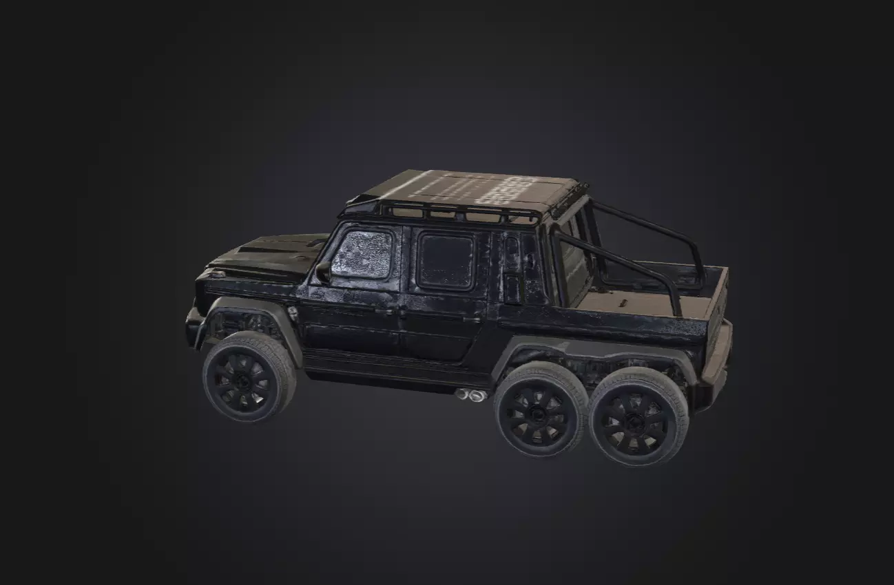 Desert Thunder 6x6 Tactical Off Road Truck 3D Model 3D model