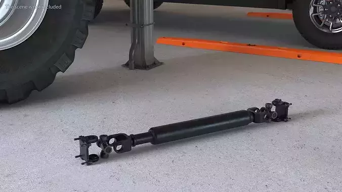 Driveshaft Assembly Exploded View 3D model 2
