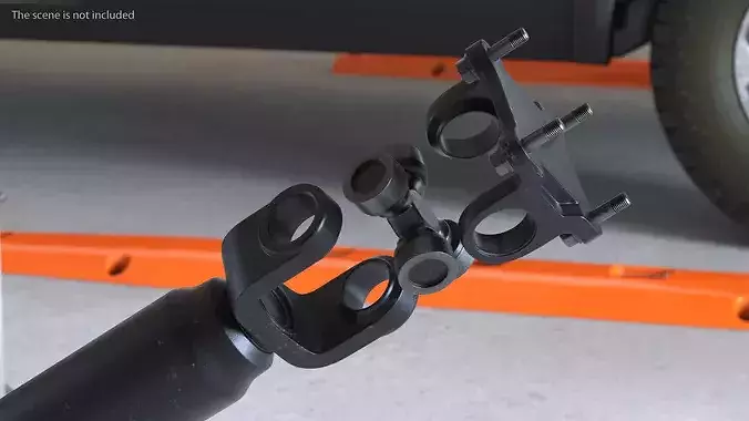 Driveshaft Assembly Exploded View 3D model 4