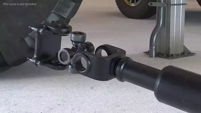 Driveshaft Assembly Exploded View 3D model 3