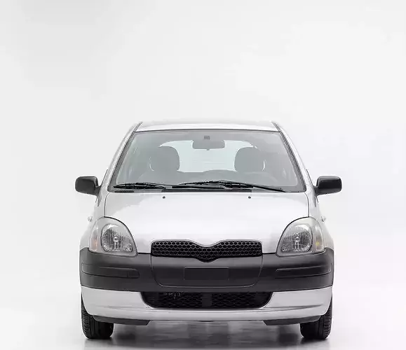 Classic Toyota Yaris Hatchback XP10 Generation Low-poly 3D model 3