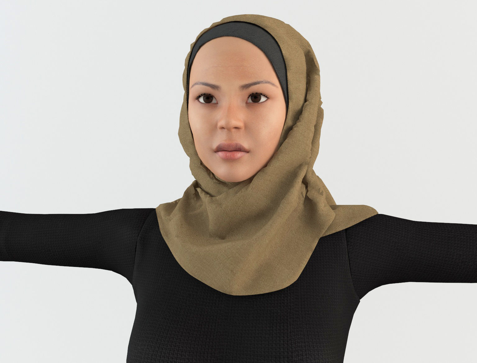 Arab Woman 1 3D model_5