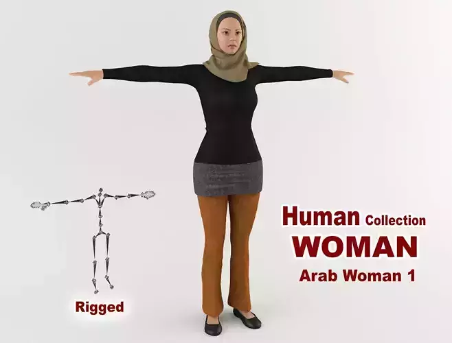 Arab Woman 1 3D model