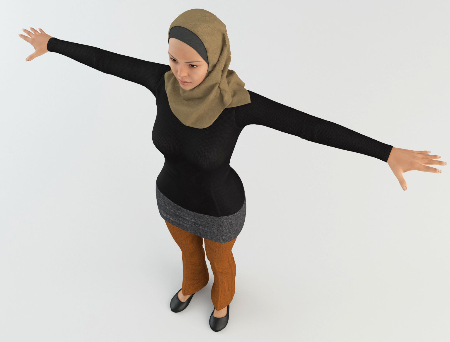 Arab Woman 1 3D model_6