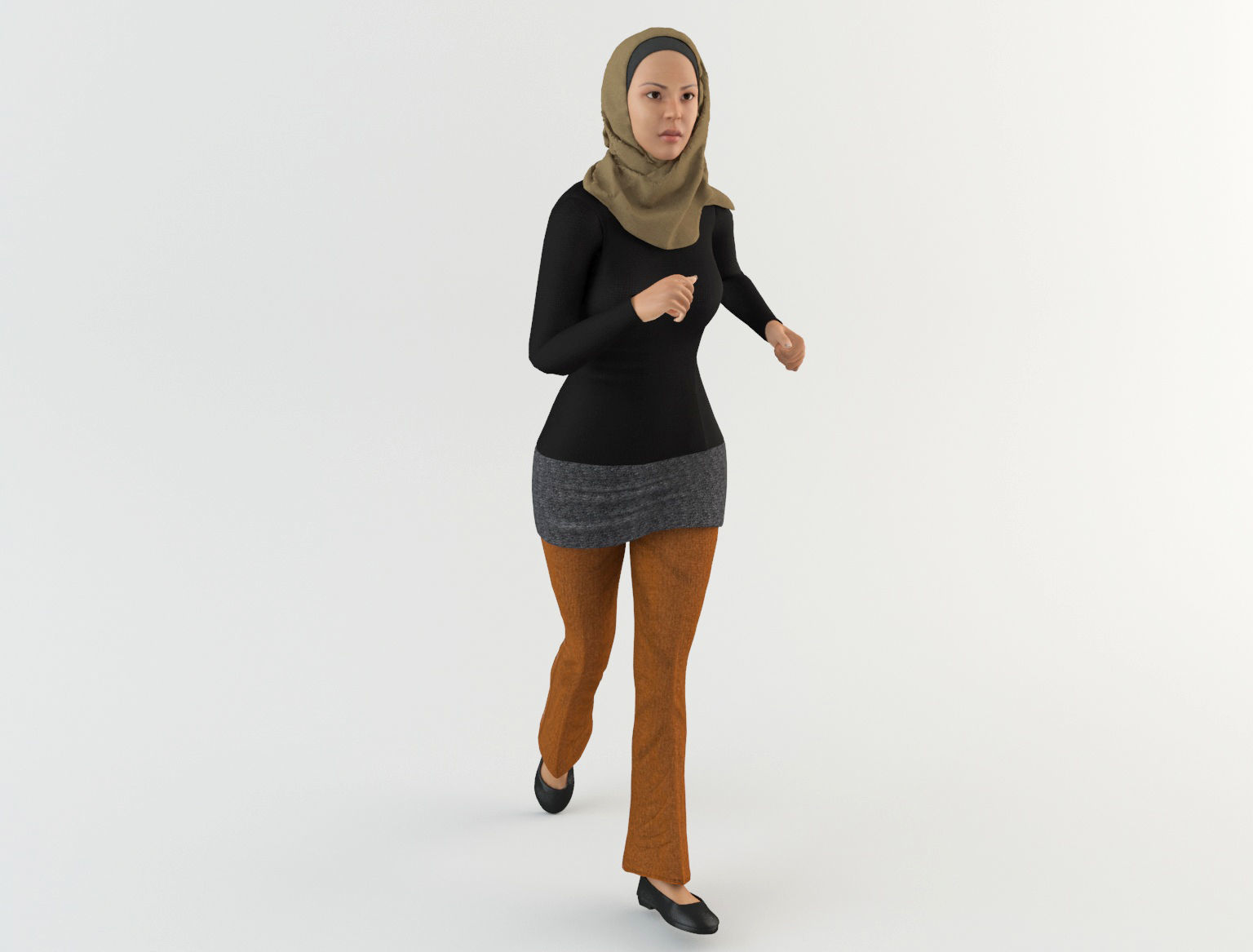 Arab Woman 1 3D model_10