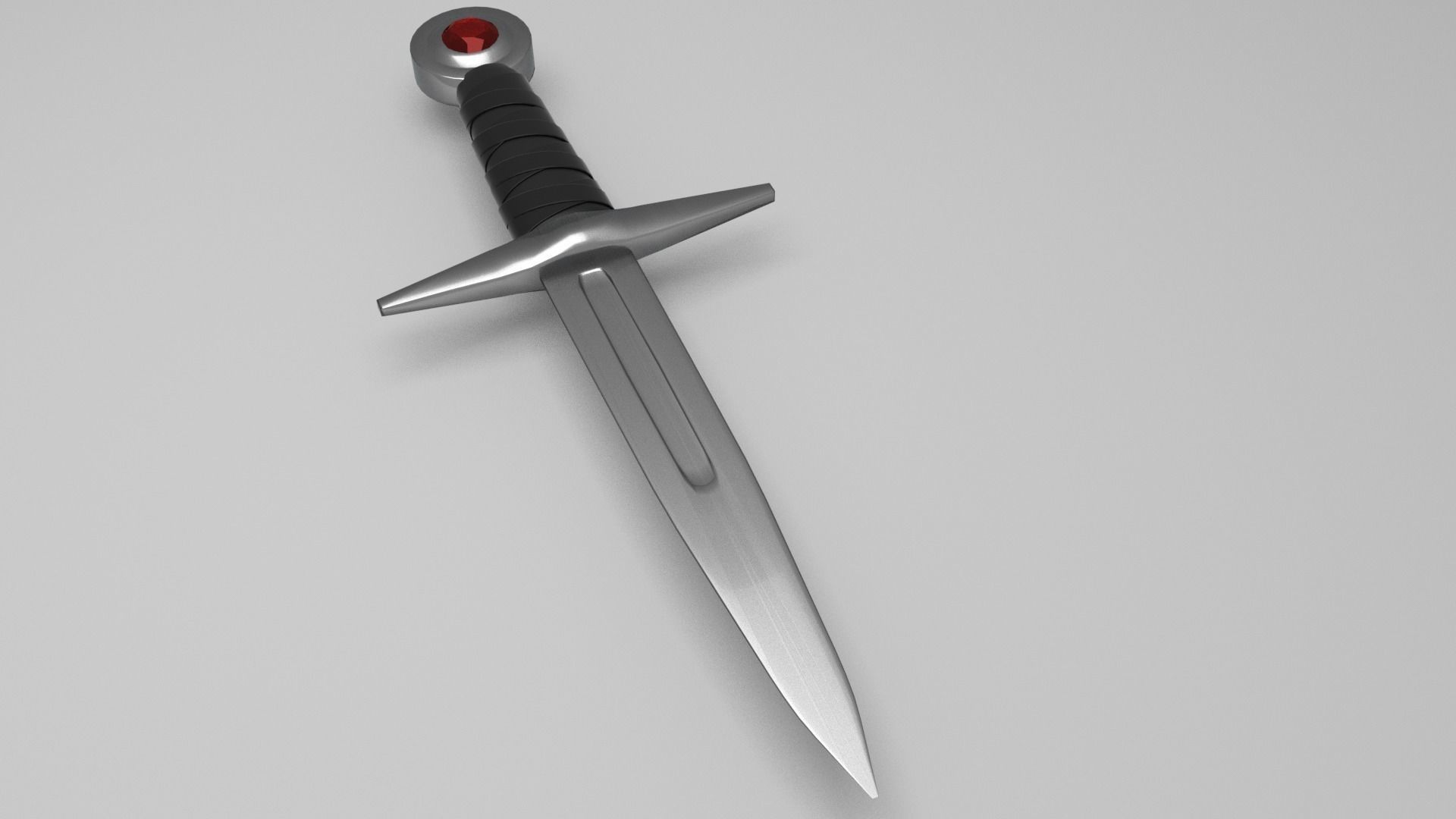 Knight Dagger Low-poly 3D model_4