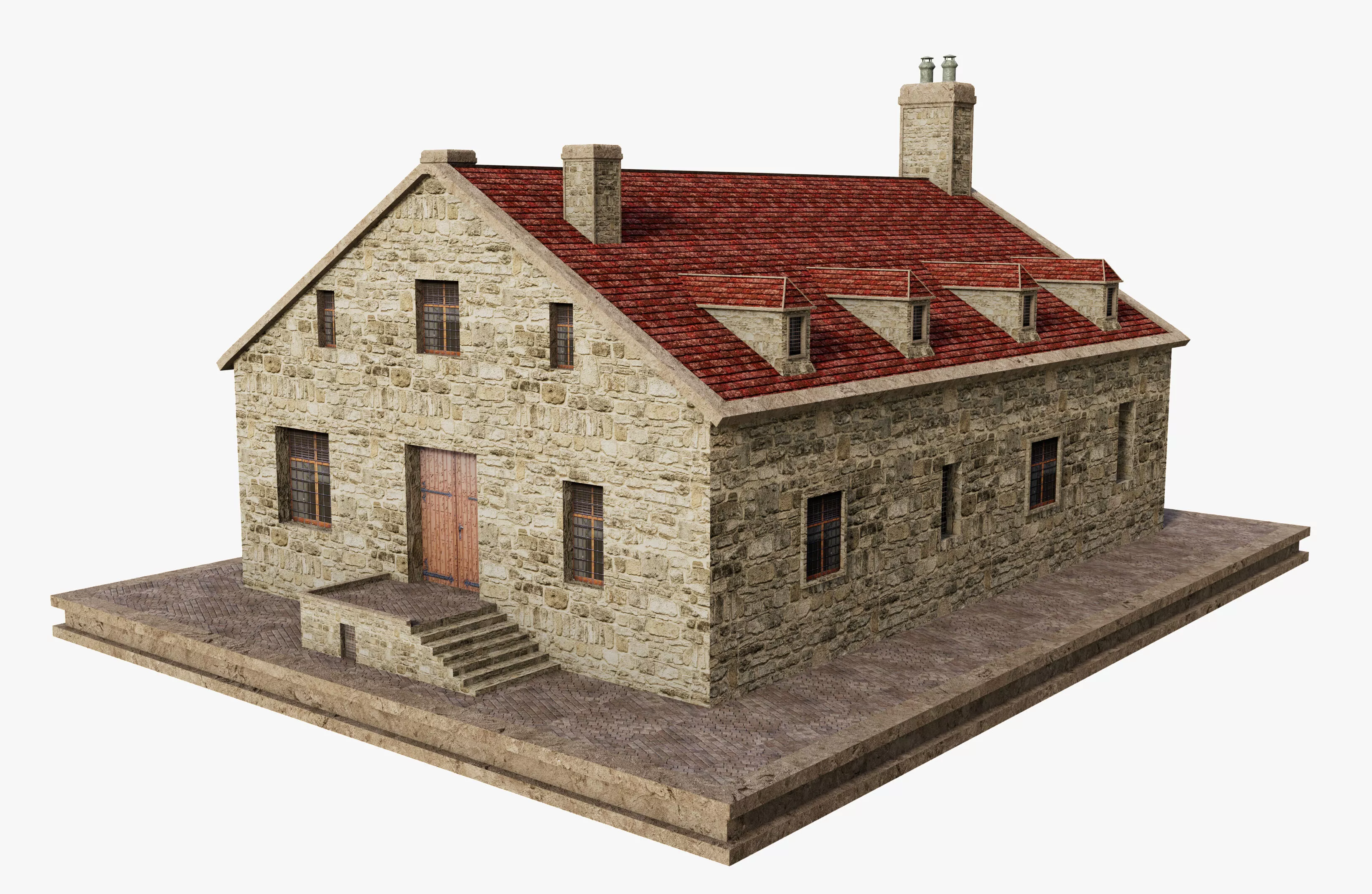Ancient House Building Free 3D model