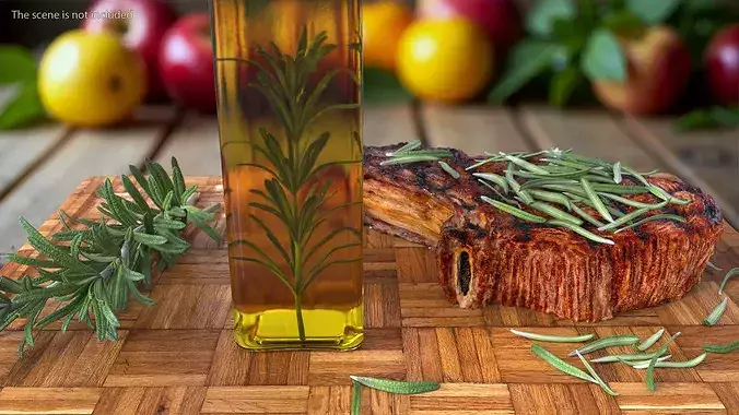 Rosemary Oil 3D model 3