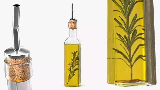 Rosemary Oil 3D model 5