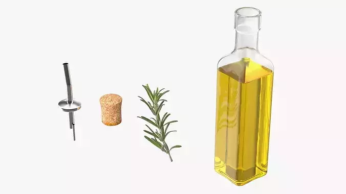Rosemary Oil 3D model 7