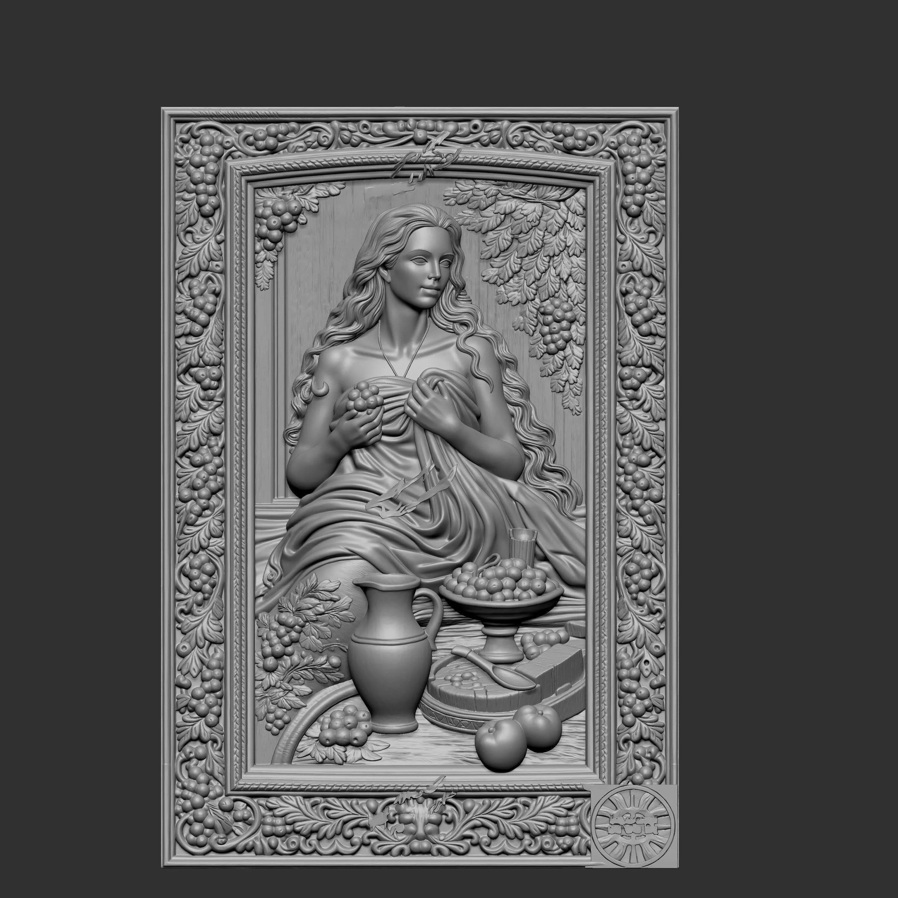 potentially depicting Dionysus 3D print model