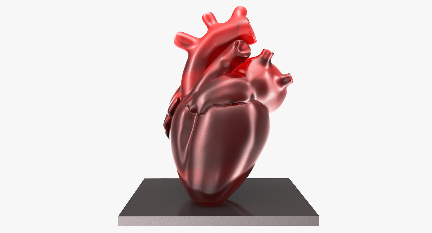 Decorate Heart 3D model_2