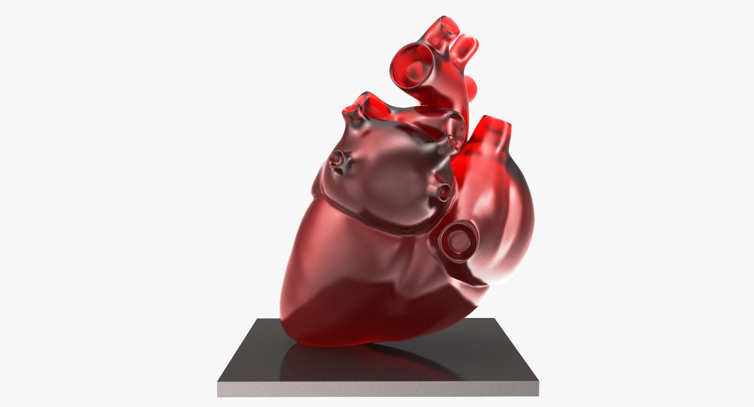 Decorate Heart 3D model_3