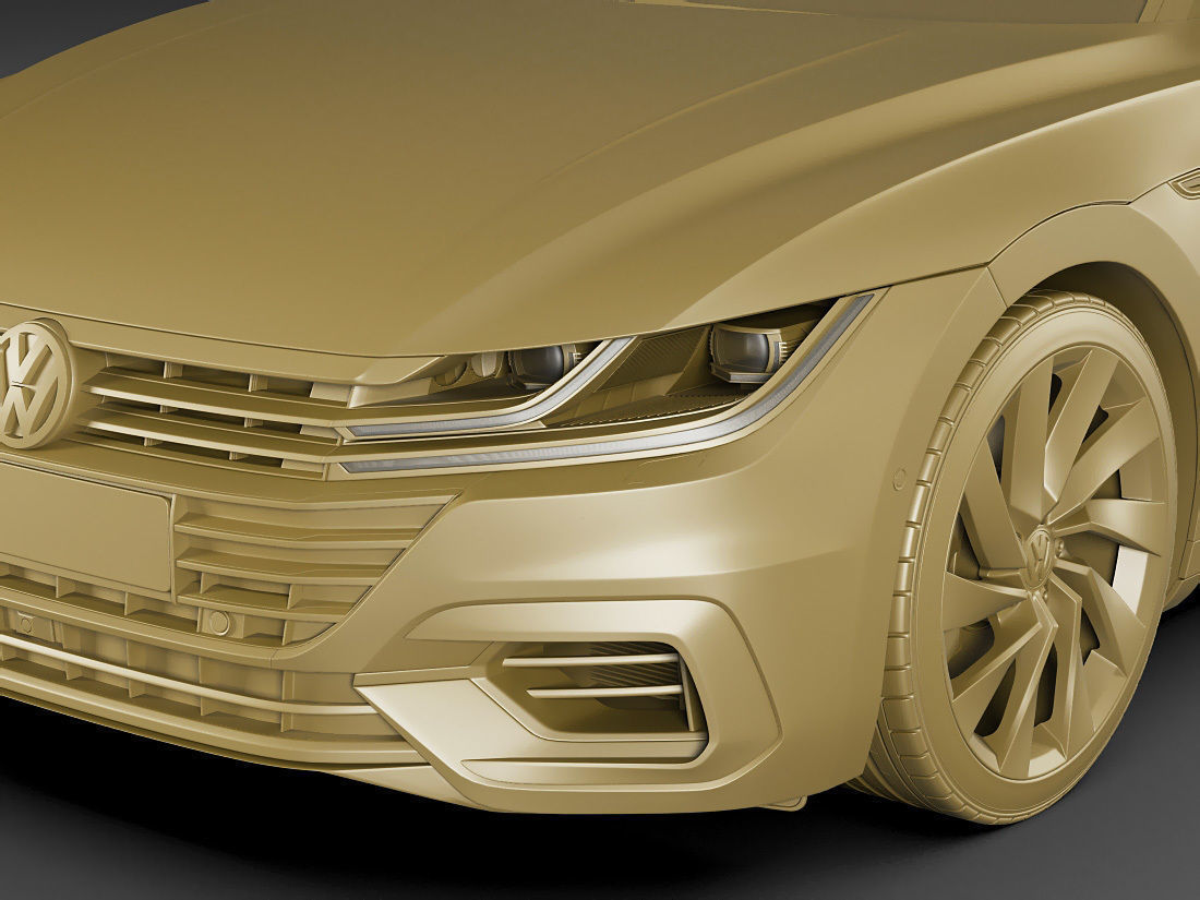 VW Arteon R-line 2018 3D model_17
