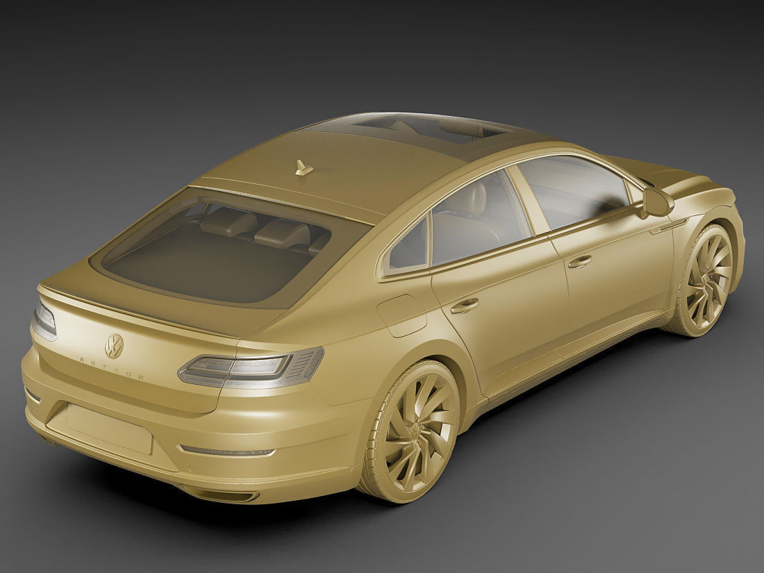 VW Arteon R-line 2018 3D model_16