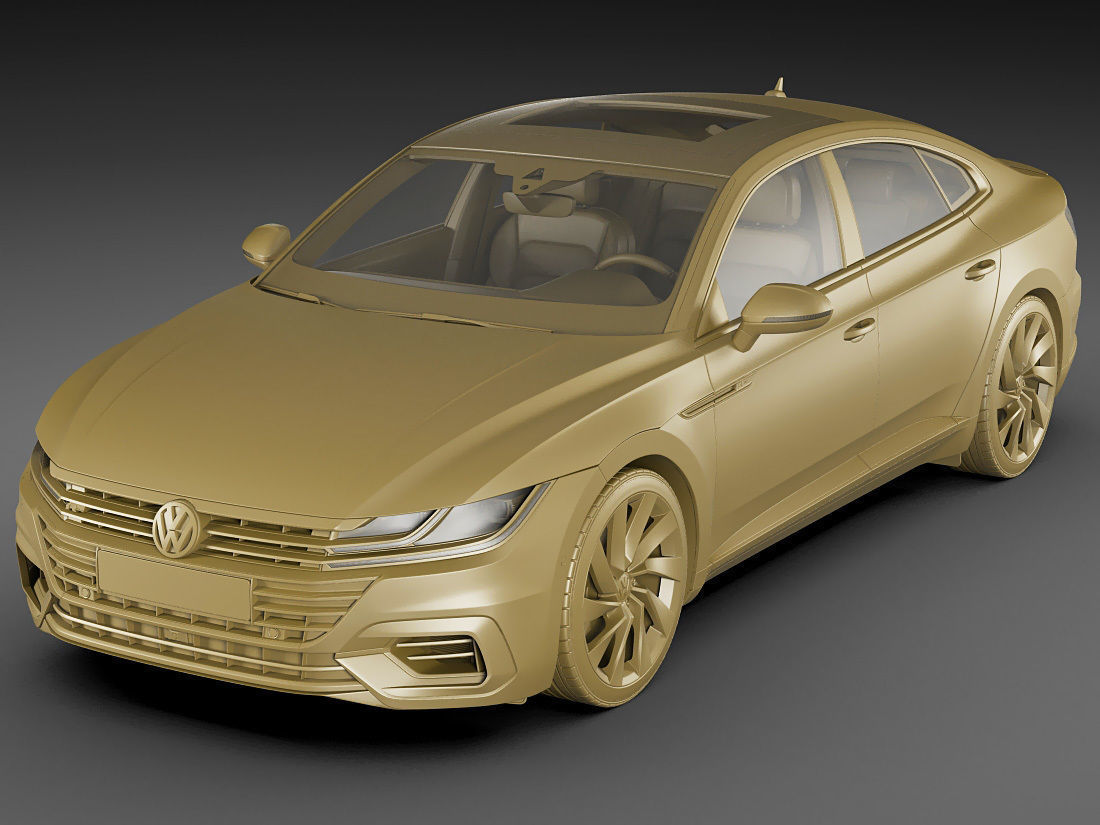VW Arteon R-line 2018 3D model_15