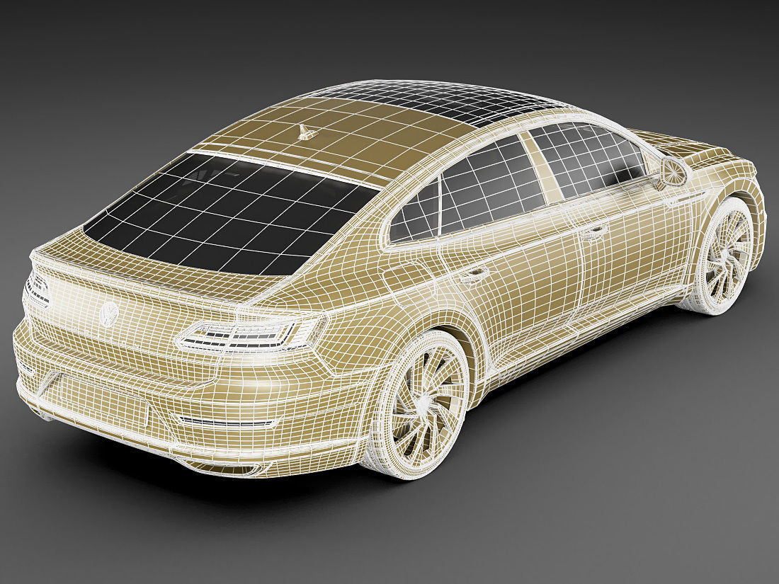 VW Arteon R-line 2018 3D model_20